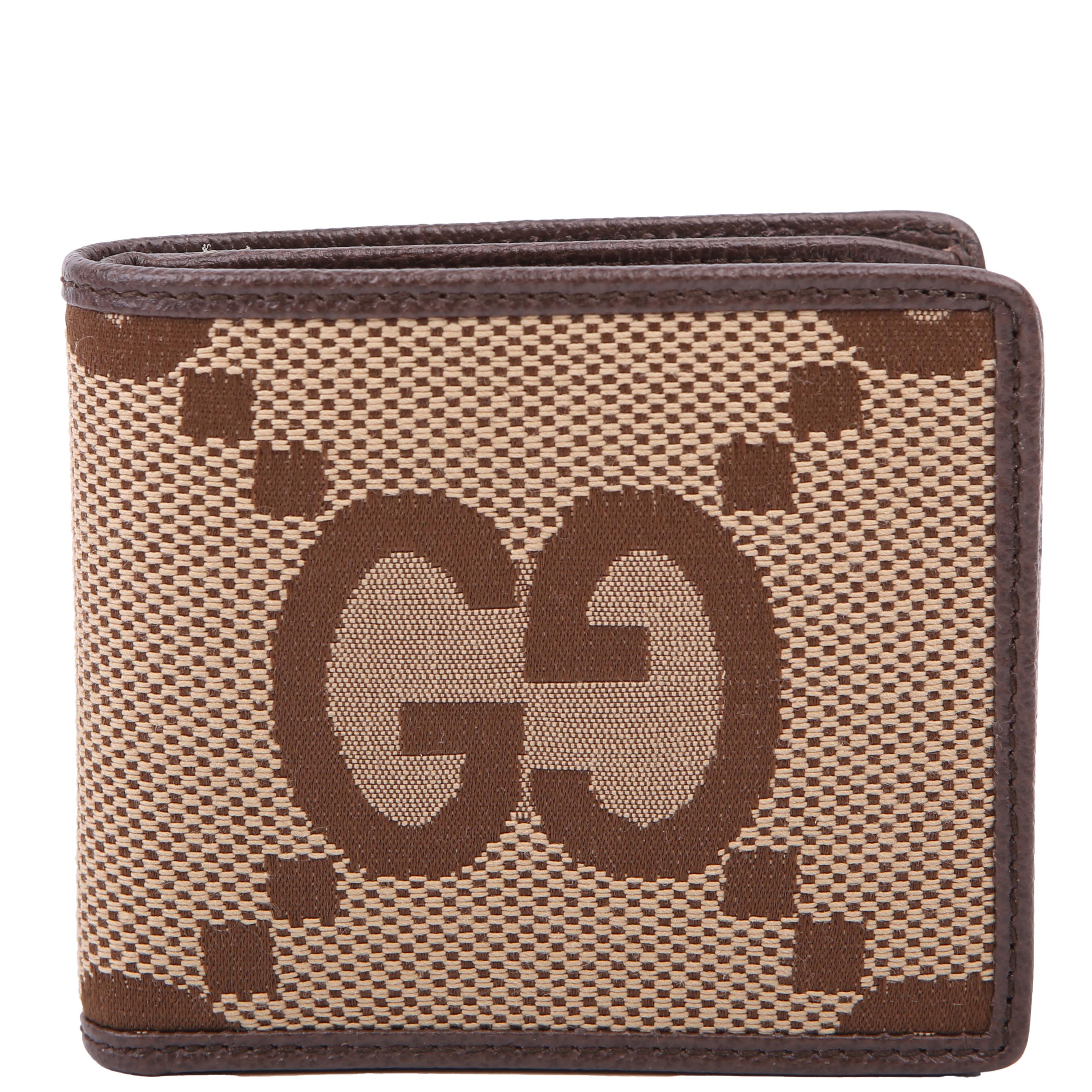 Gucci 699308 Jumbo GG Canvas Bifold Wallet
