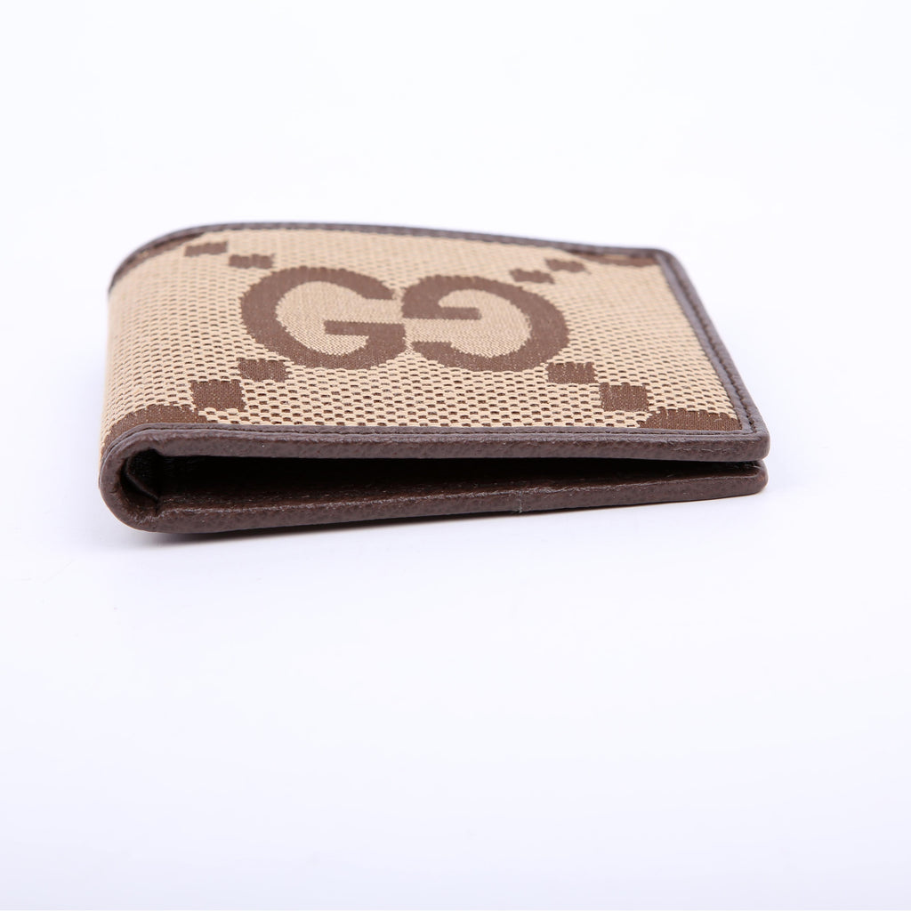 Gucci 699308 Jumbo GG Canvas Bifold Wallet