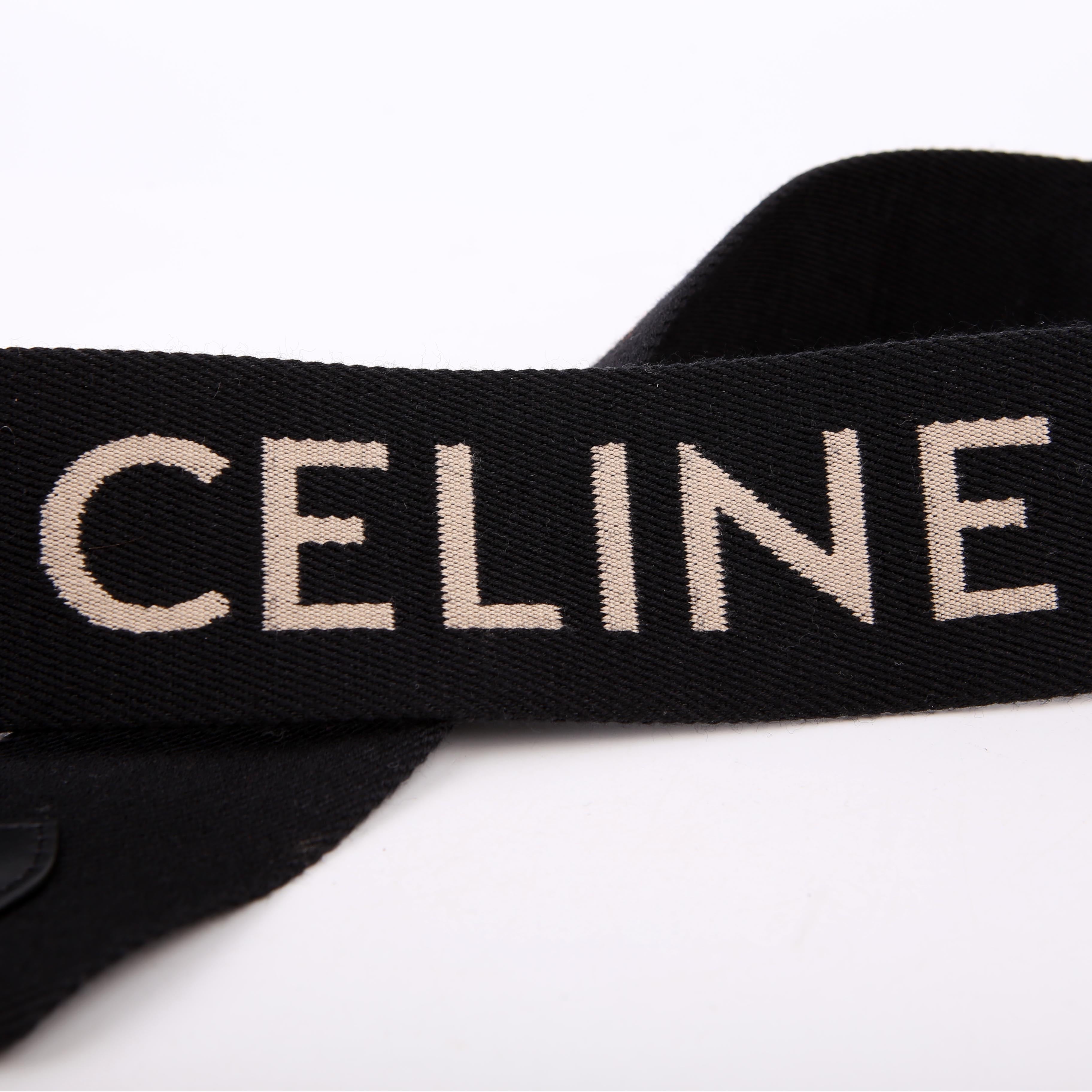 Wool Jacquard Logo Short Shoulder Strap Black