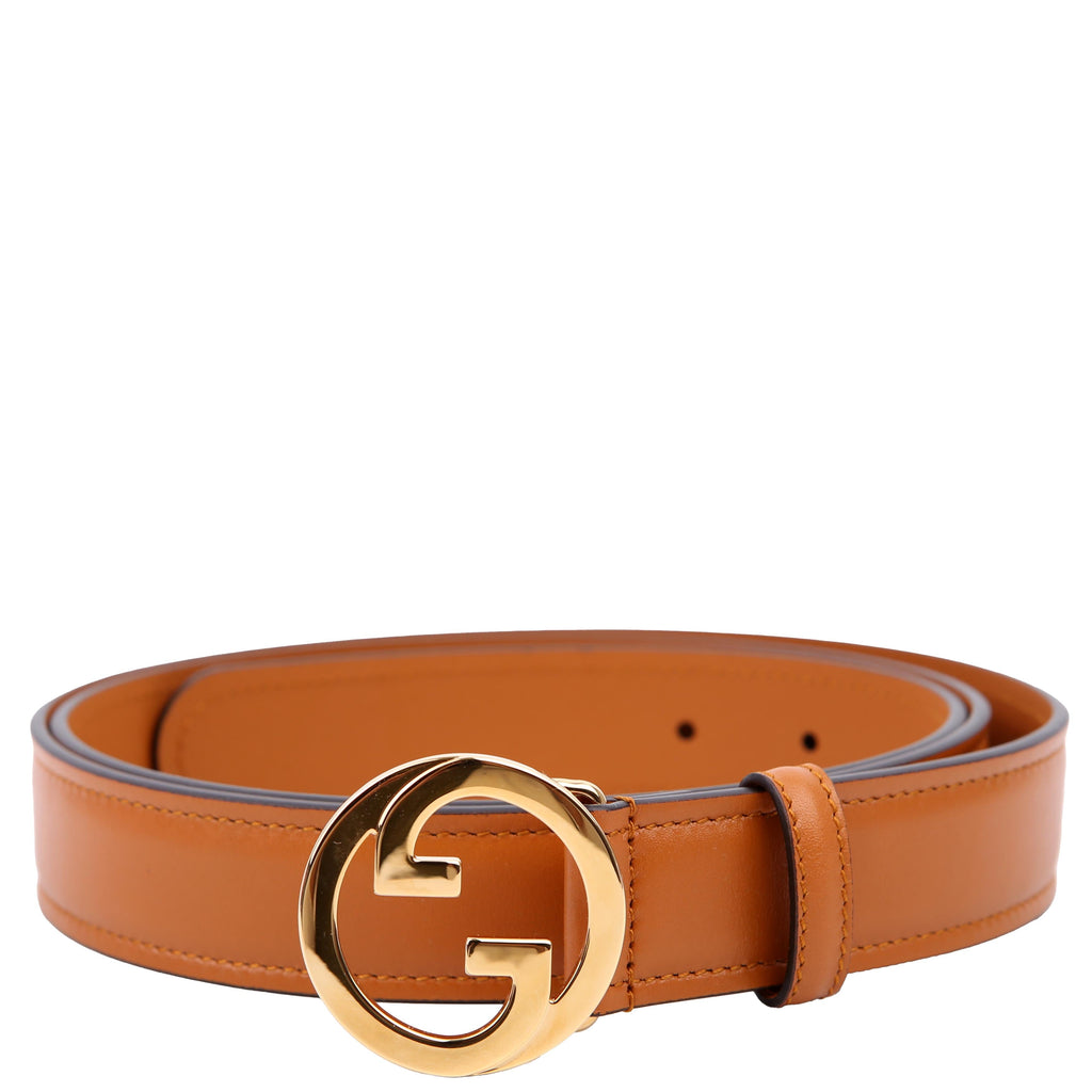 Gucci 690557 Blondie Leather Belt Size 110/44 Brown