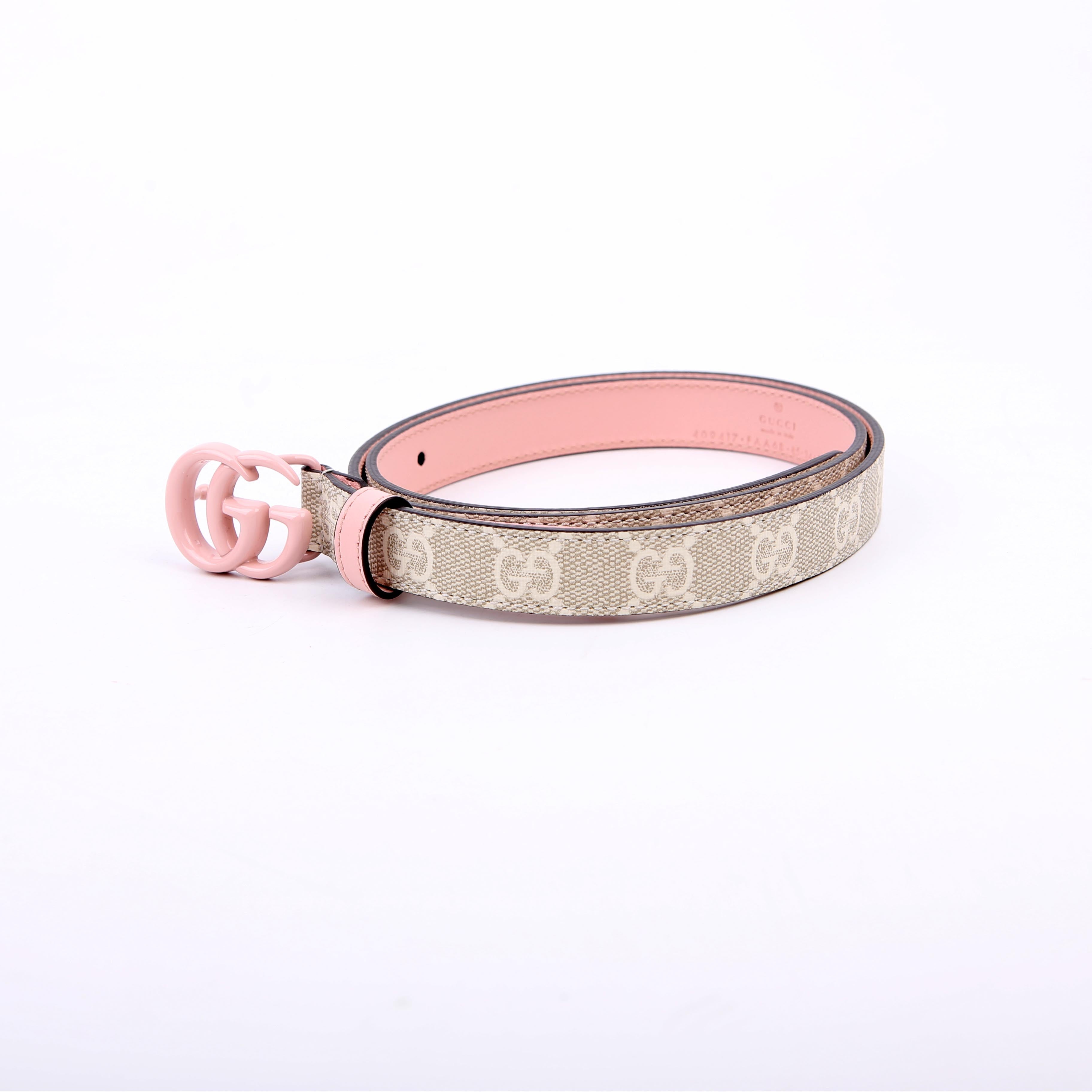 Gucci 409417 GG Marmont Thin Belt Size 85/35 Pink