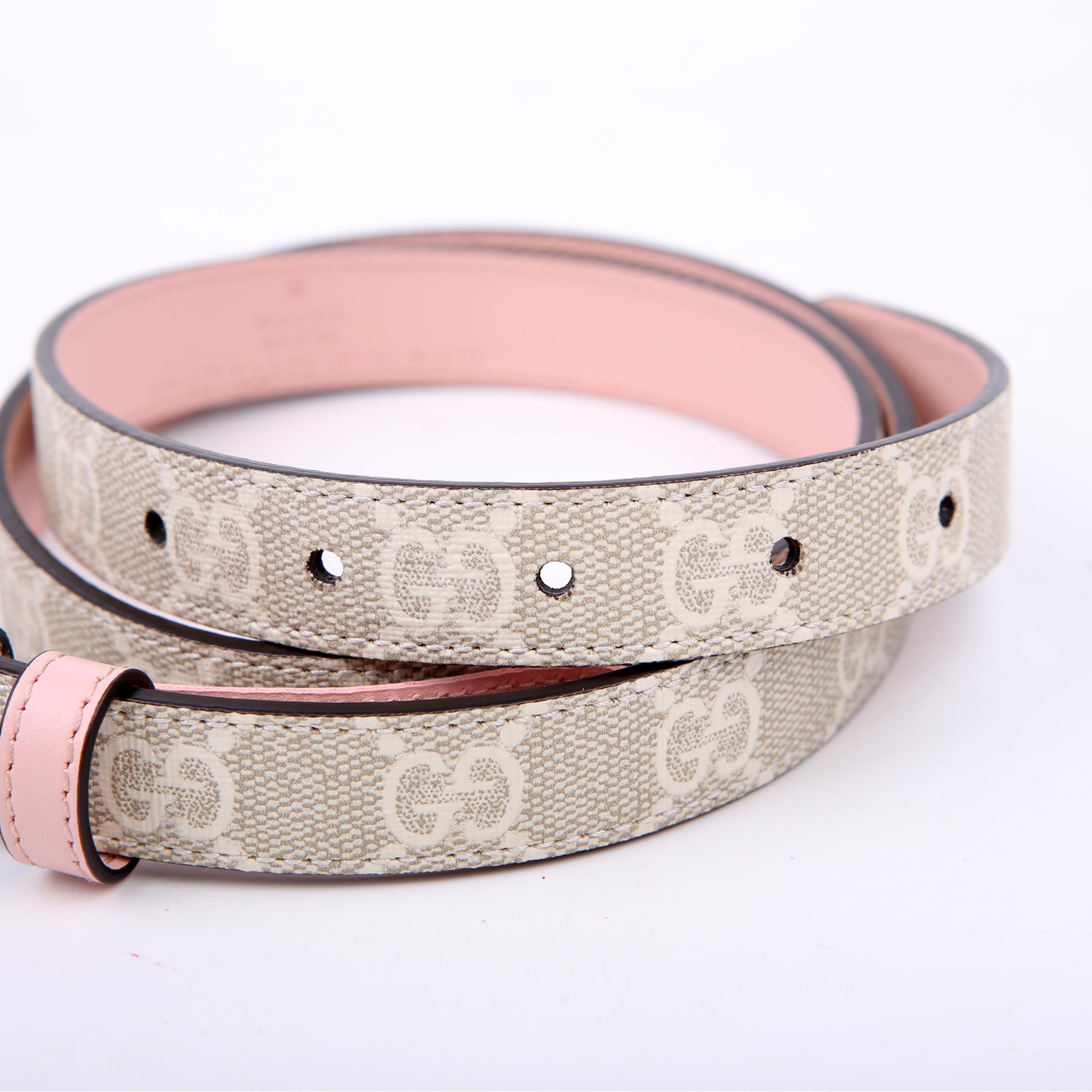 Gucci 409417 GG Marmont Thin Belt Size 85/35 Pink