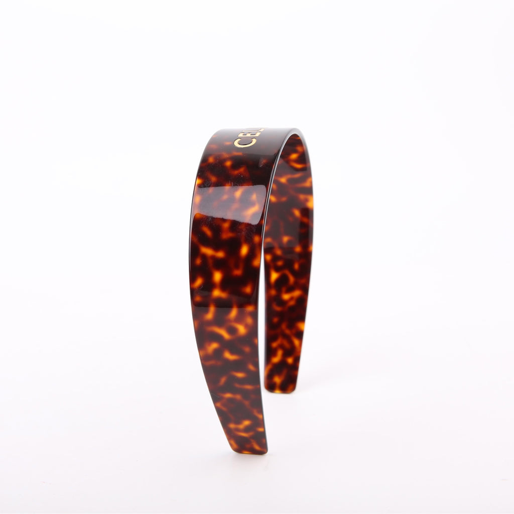Logo Acetate Havana Headband