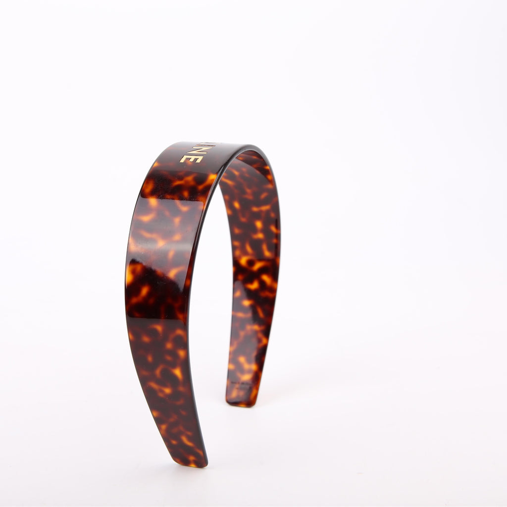 Logo Acetate Havana Headband