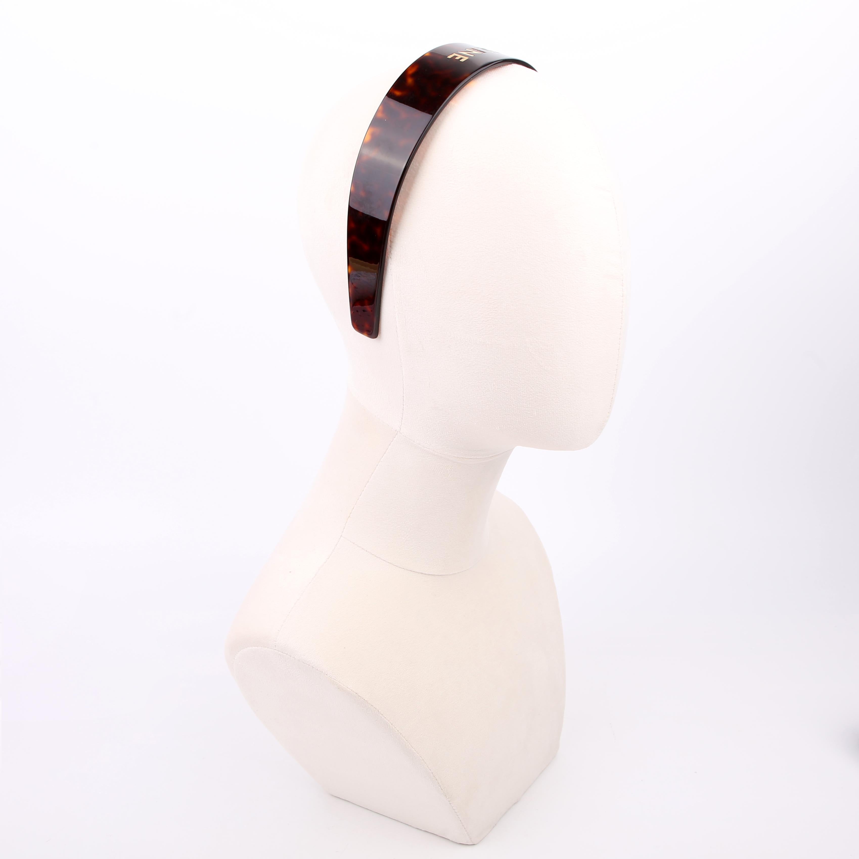 Logo Acetate Havana Headband