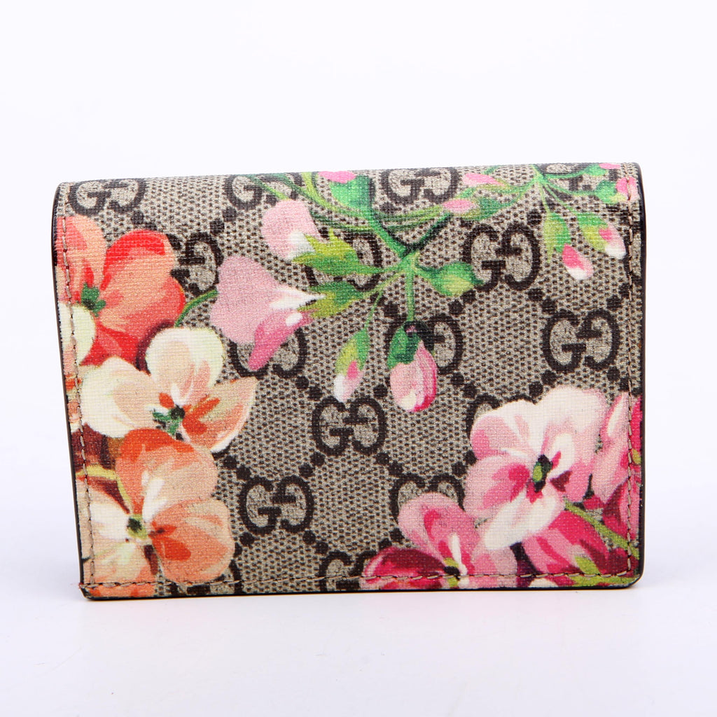 Gucci 453176 GG Blooms Card Case Pink
