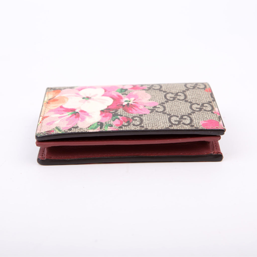 Gucci 453176 GG Blooms Card Case Pink
