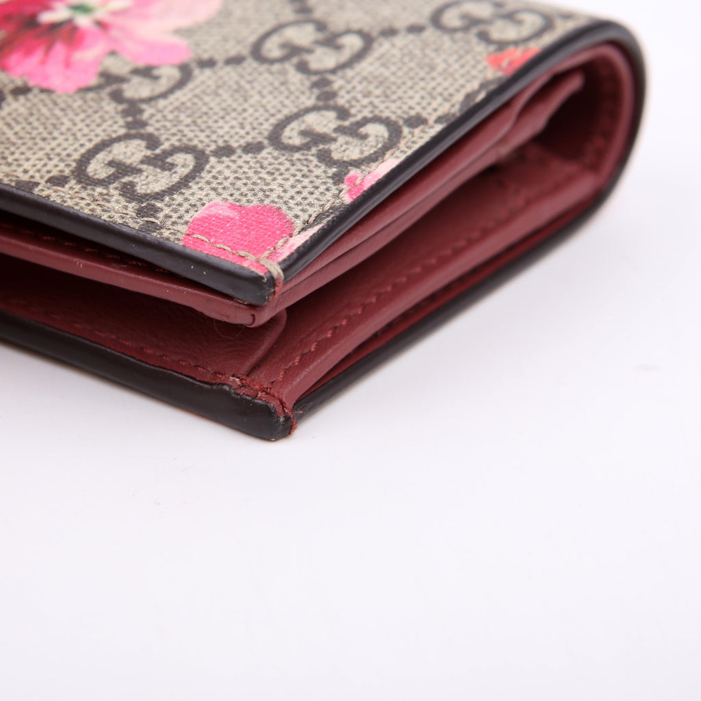 Gucci 453176 GG Blooms Card Case Pink