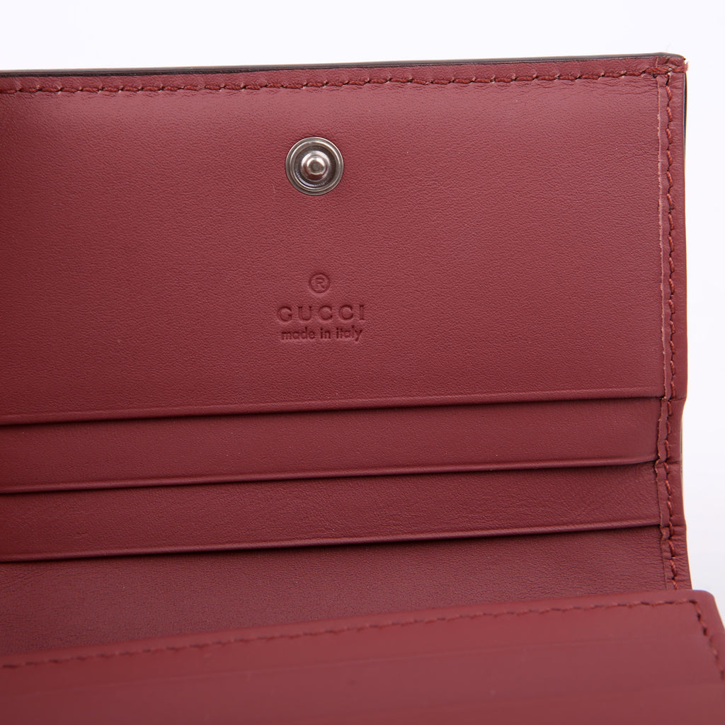 Gucci 453176 GG Blooms Card Case Pink
