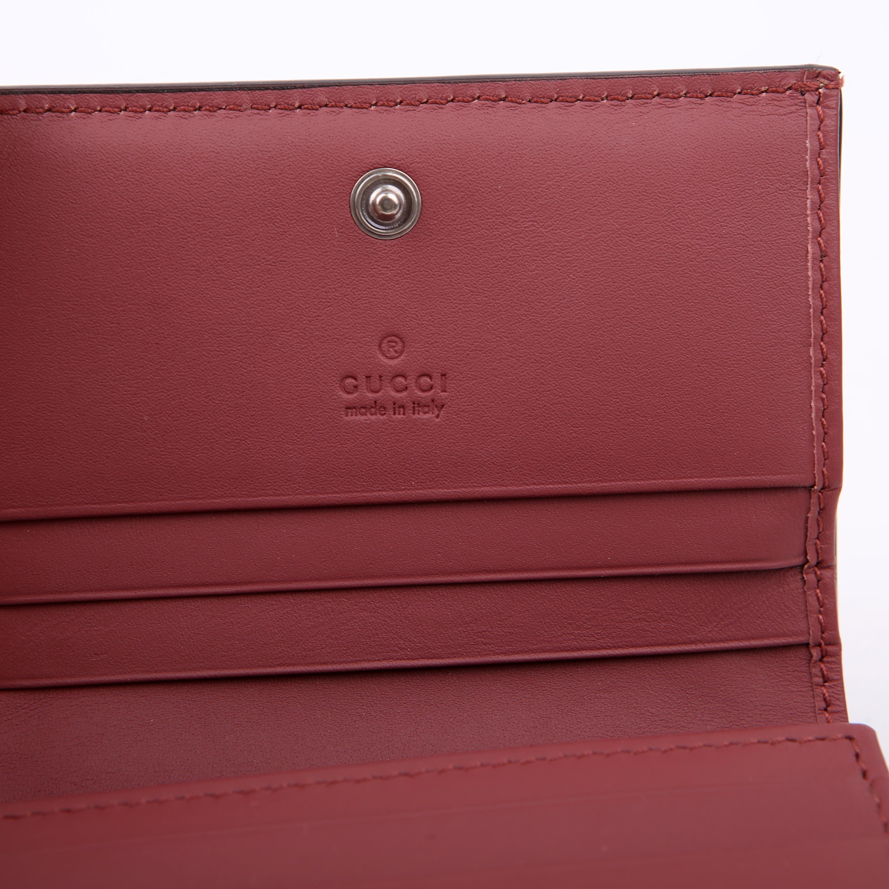 Gucci 453176 GG Blooms Card Case Pink