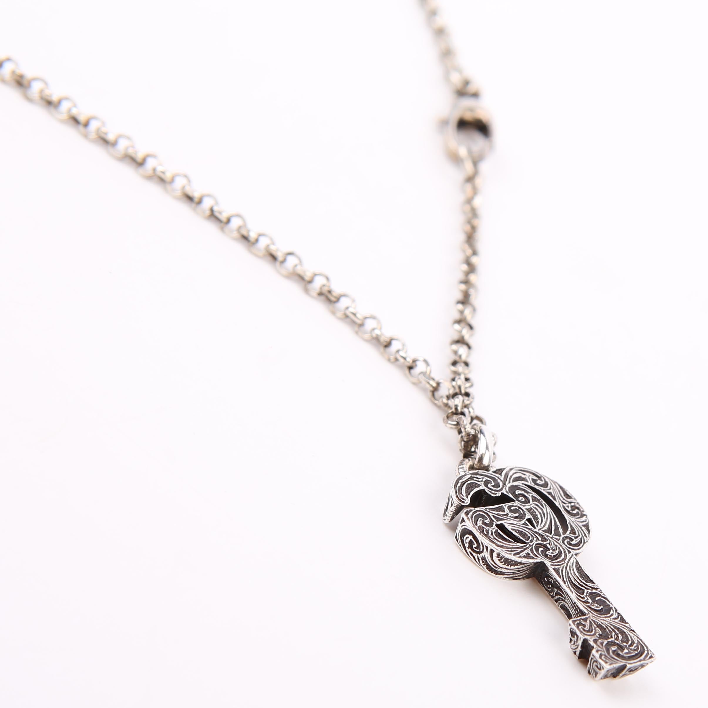 Gucci Double G Key Pendant Necklace 925