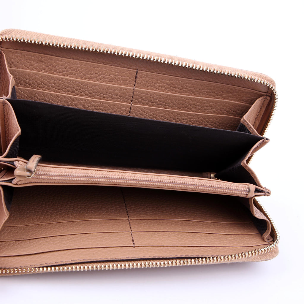 Gucci 308004 Soho Zippy Wallet Tan