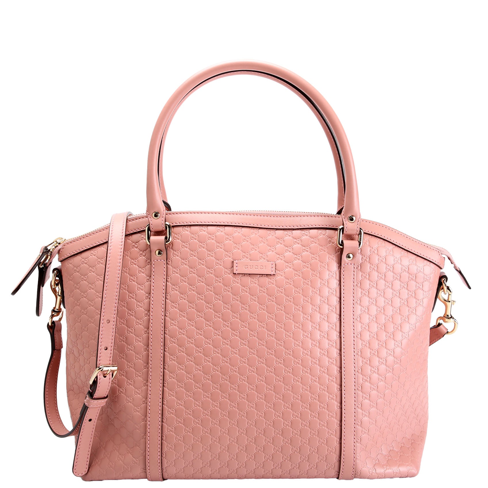 Gucci 449657 Micro Guccissima Zip Tote Pink