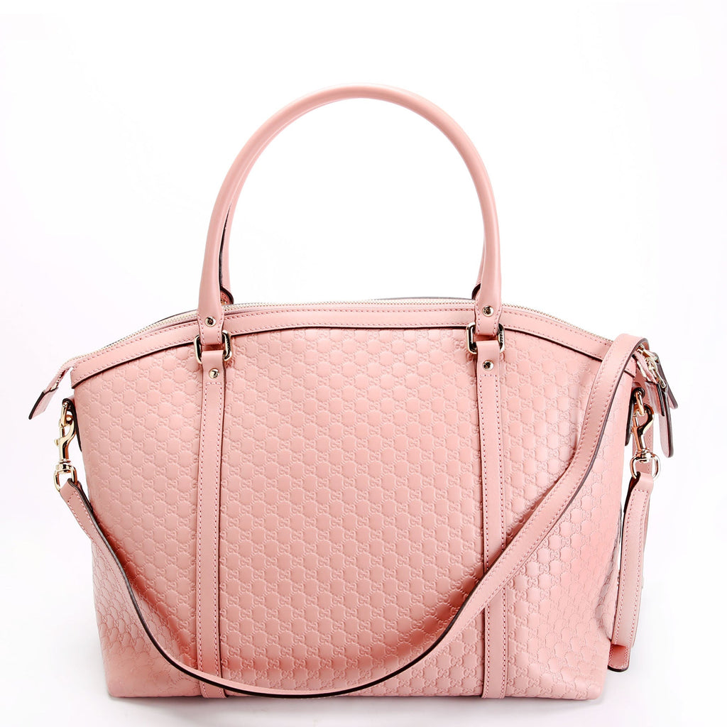 Gucci 449657 Micro Guccissima Zip Tote Pink