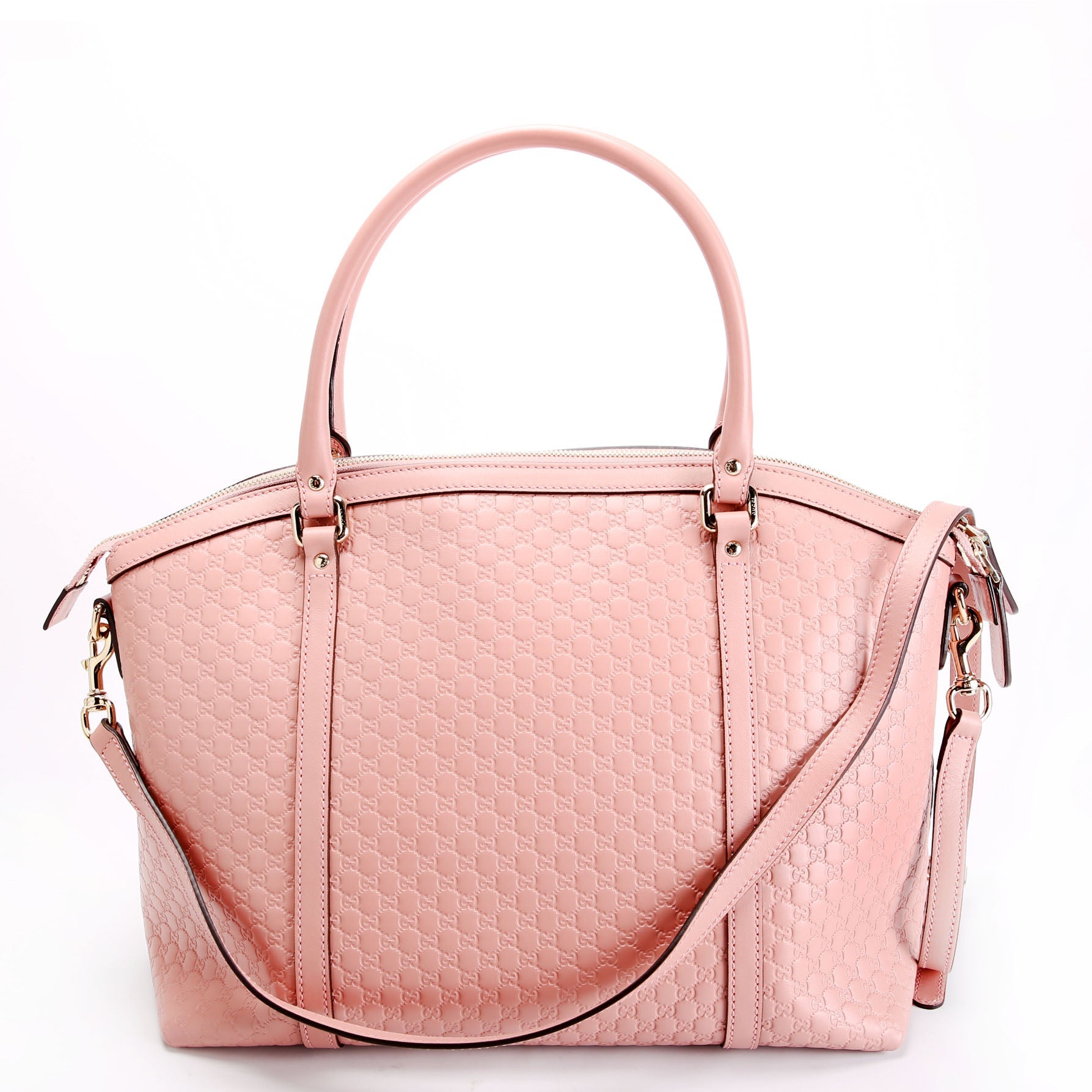 Gucci 449657 Micro Guccissima Zip Tote Pink