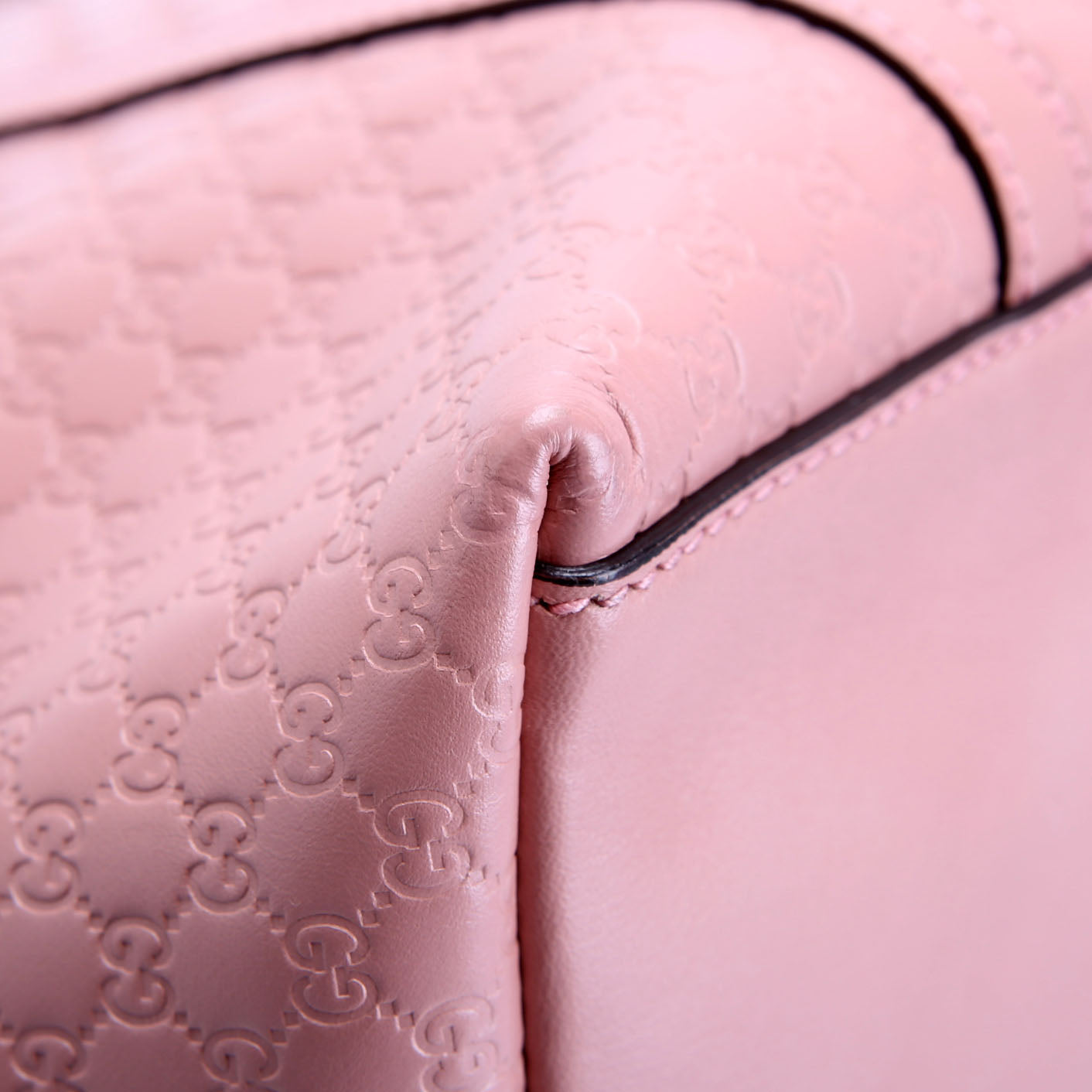 Gucci 449657 Micro Guccissima Zip Tote Pink