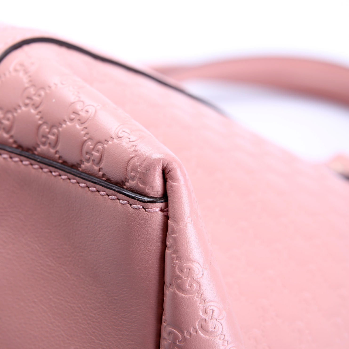 Gucci 449657 Micro Guccissima Zip Tote Pink