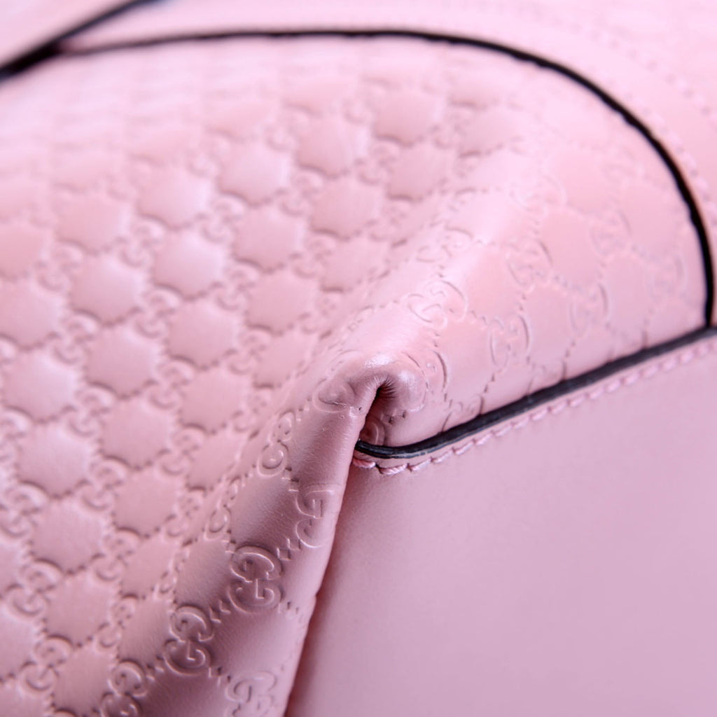 Gucci 449657 Micro Guccissima Zip Tote Pink