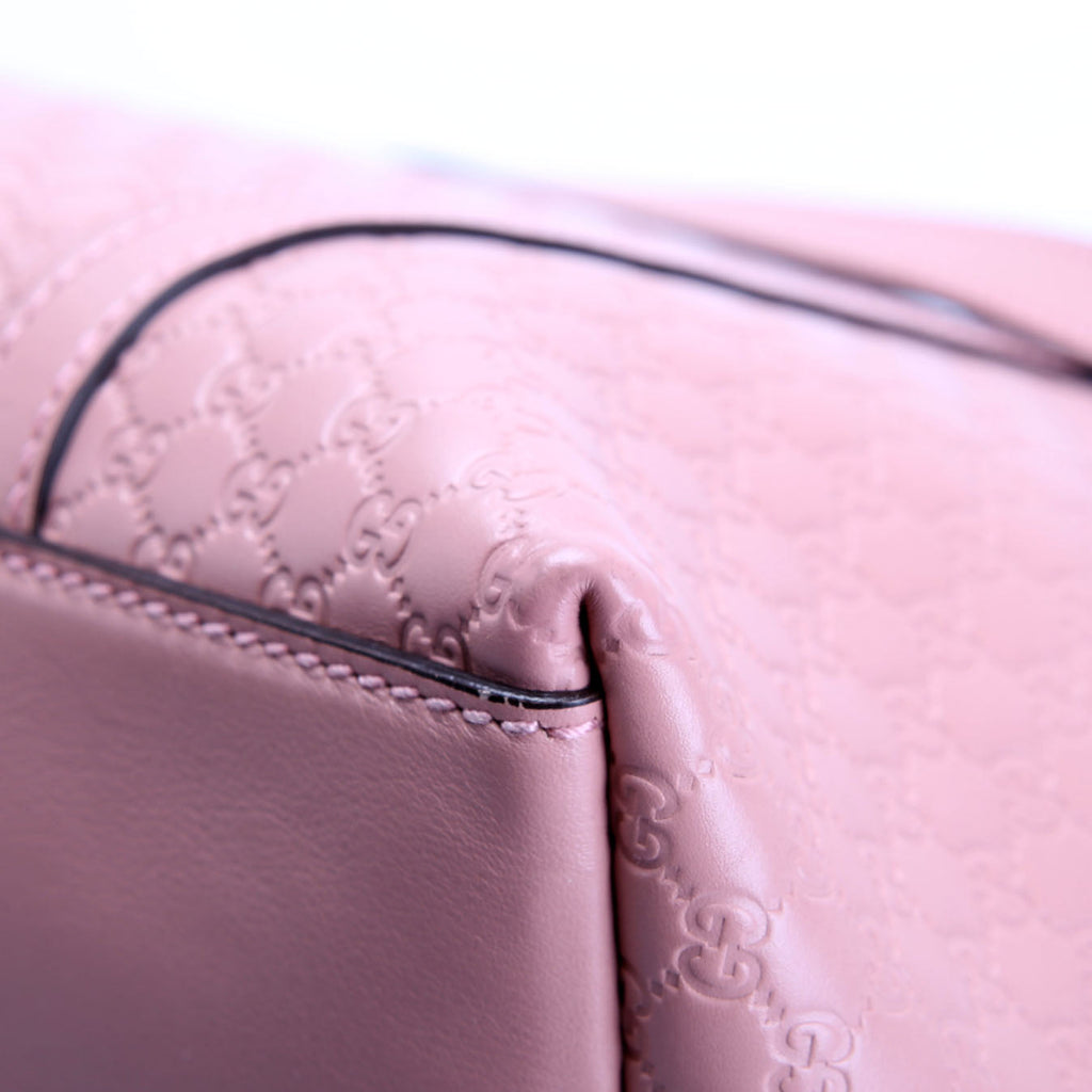 Gucci 449657 Micro Guccissima Zip Tote Pink