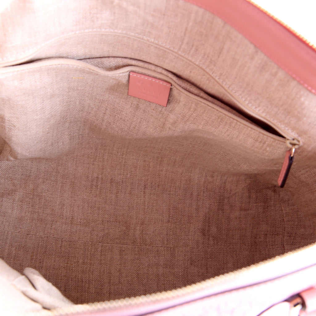 Gucci 449657 Micro Guccissima Zip Tote Pink