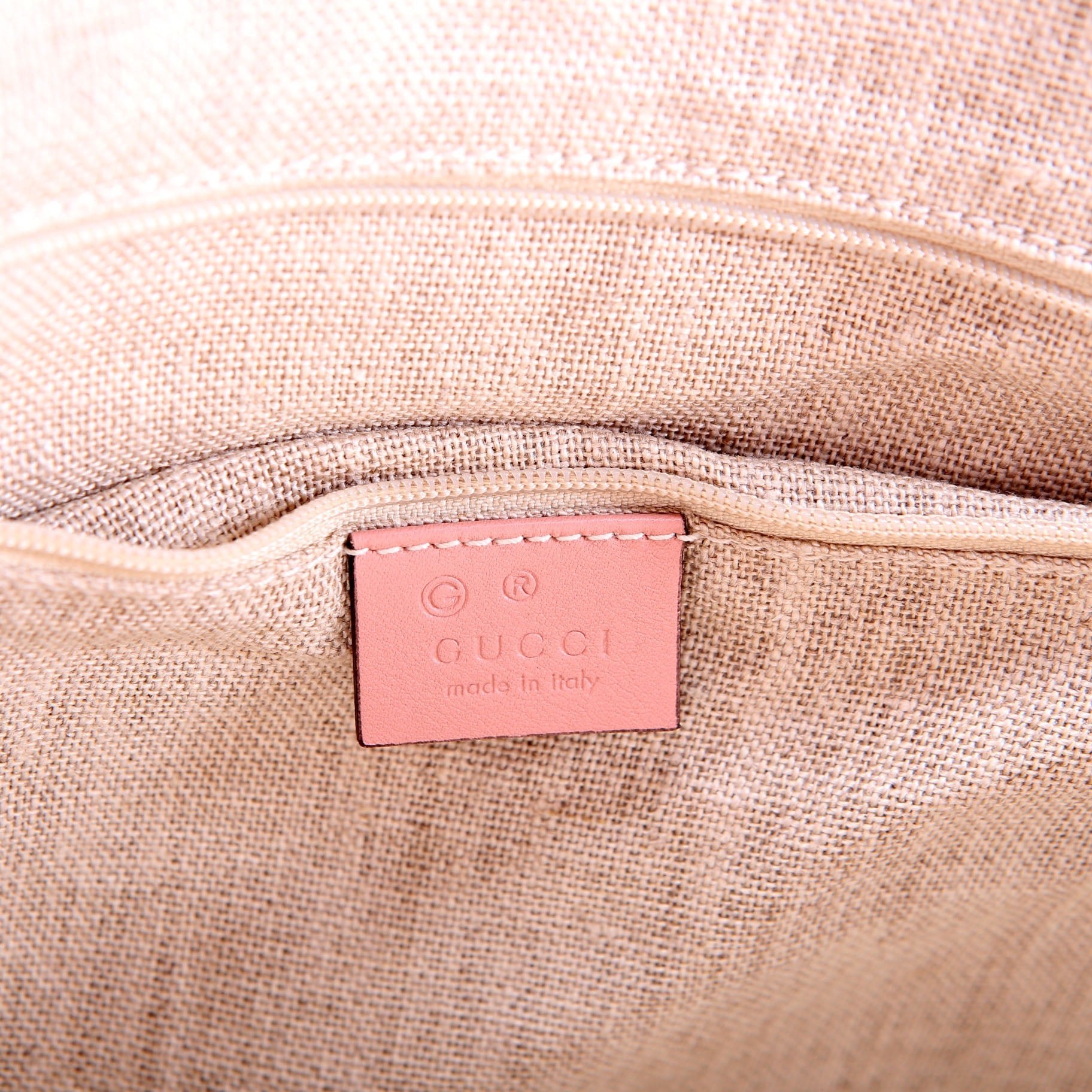 Gucci 449657 Micro Guccissima Zip Tote Pink