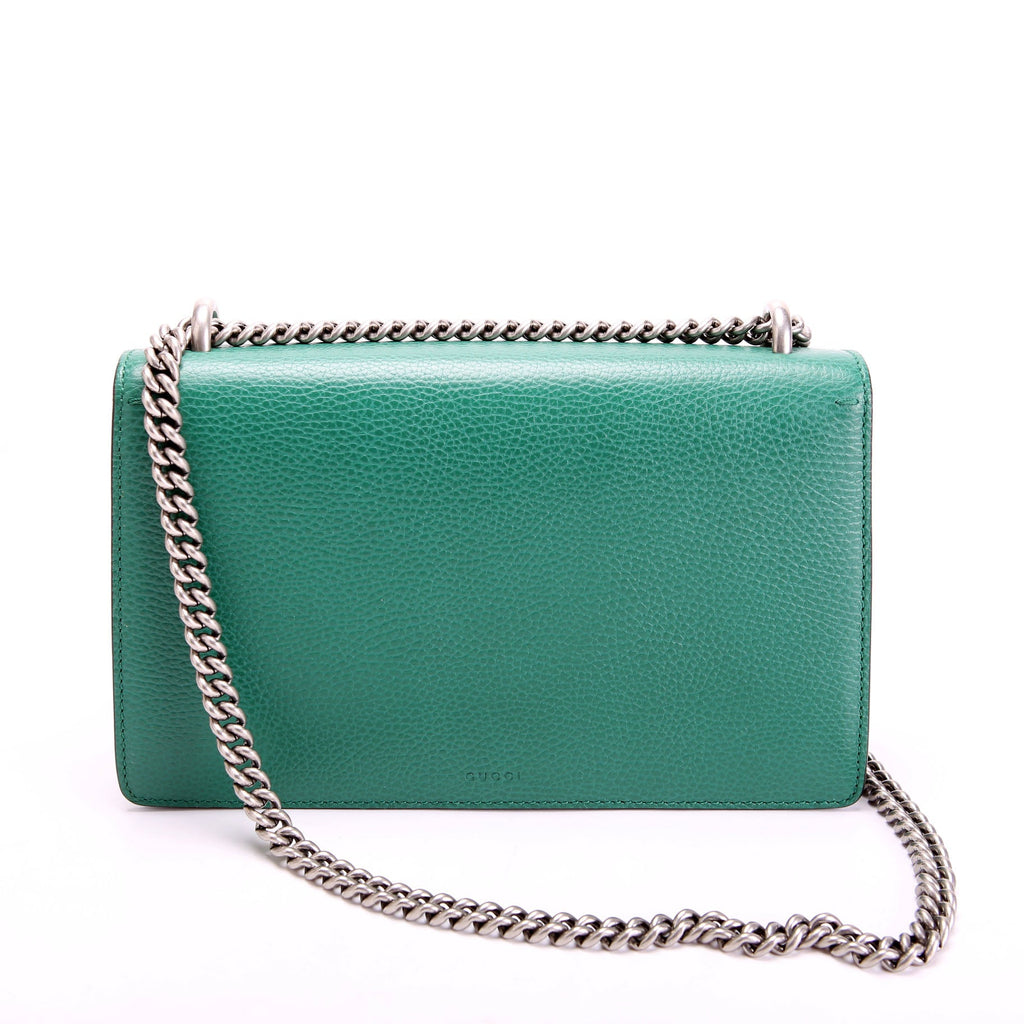 Gucci 400249 Dionysus Leather Shoulder Small Green