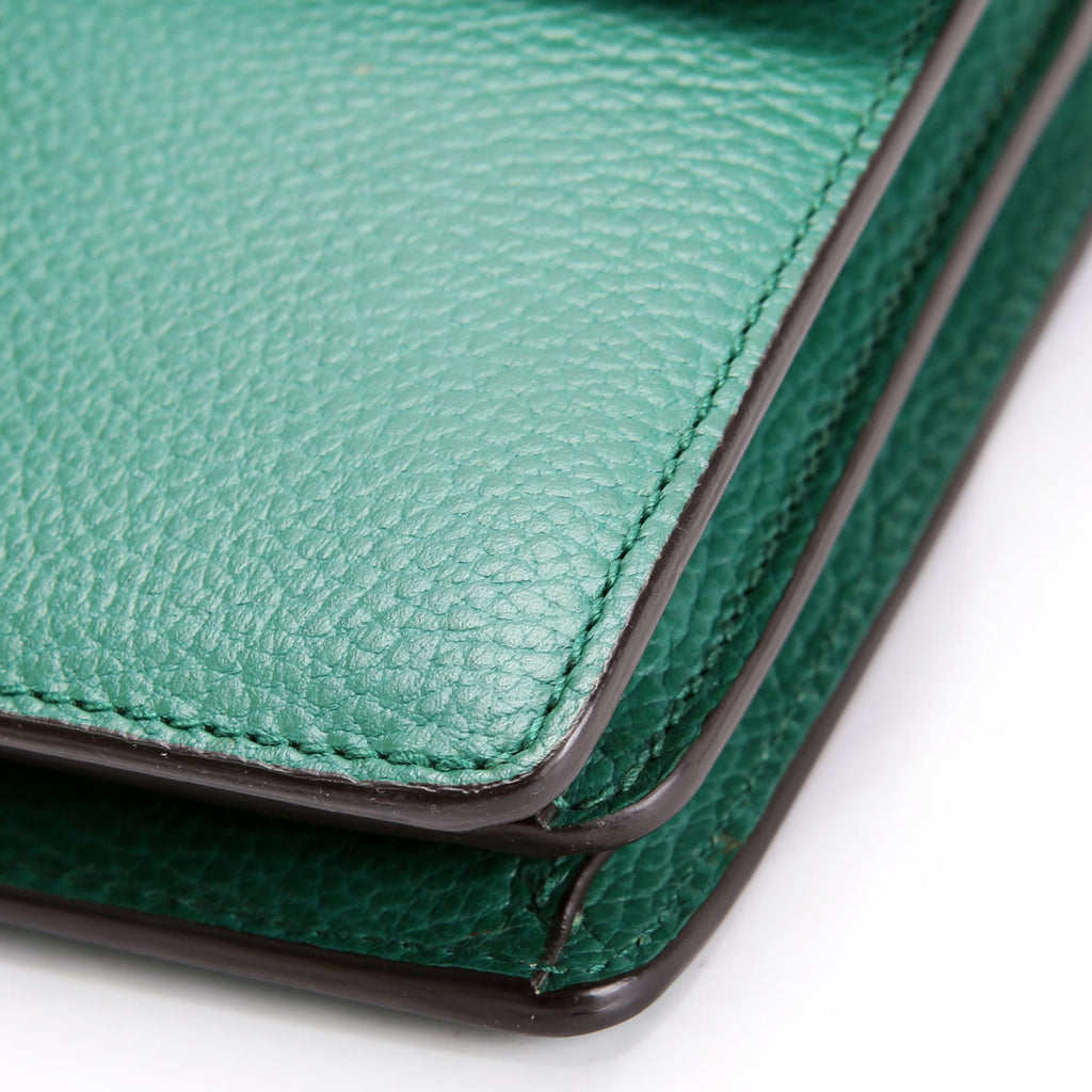 Gucci 400249 Dionysus Leather Shoulder Small Green