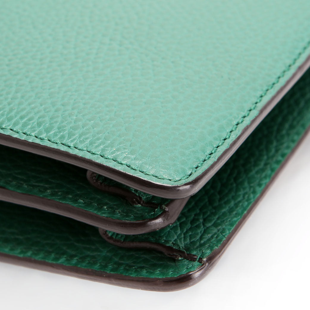Gucci 400249 Dionysus Leather Shoulder Small Green