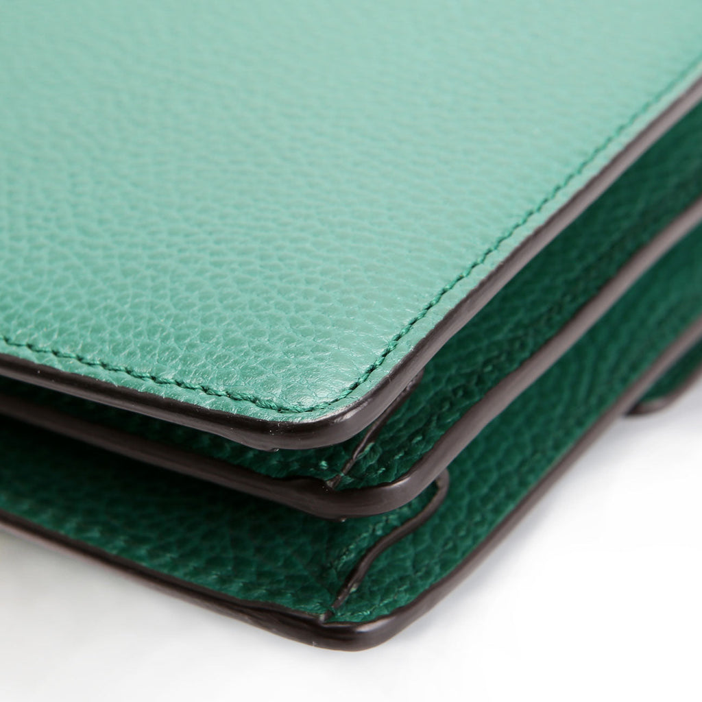 Gucci 400249 Dionysus Leather Shoulder Small Green