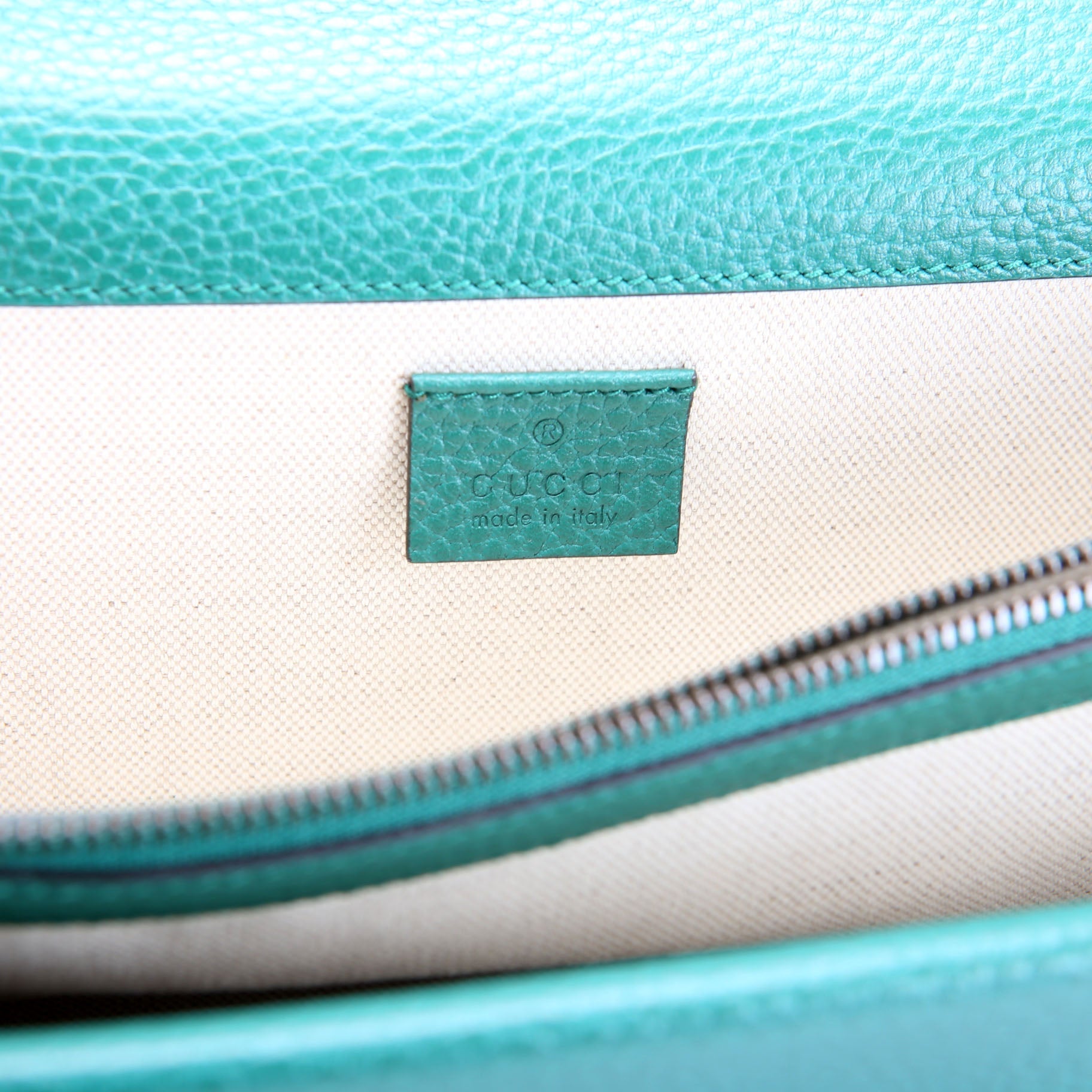 Gucci 400249 Dionysus Leather Shoulder Small Green
