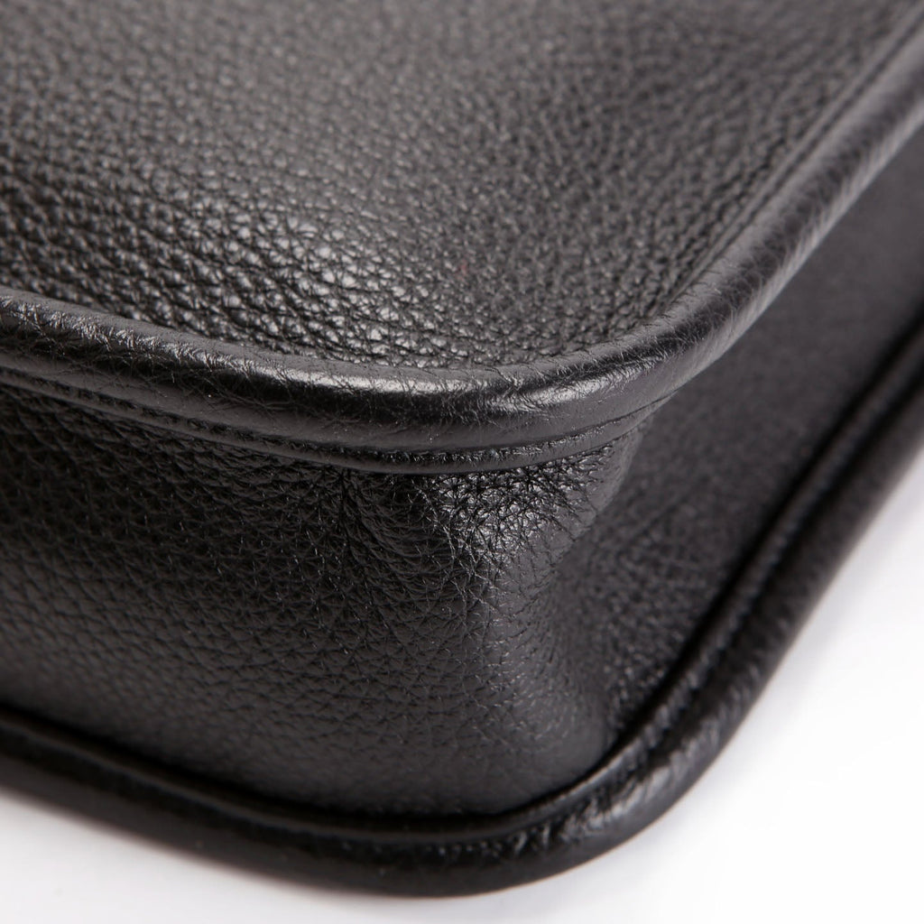 Prada 1BH191 Leather Mini Shoulder Bag Black