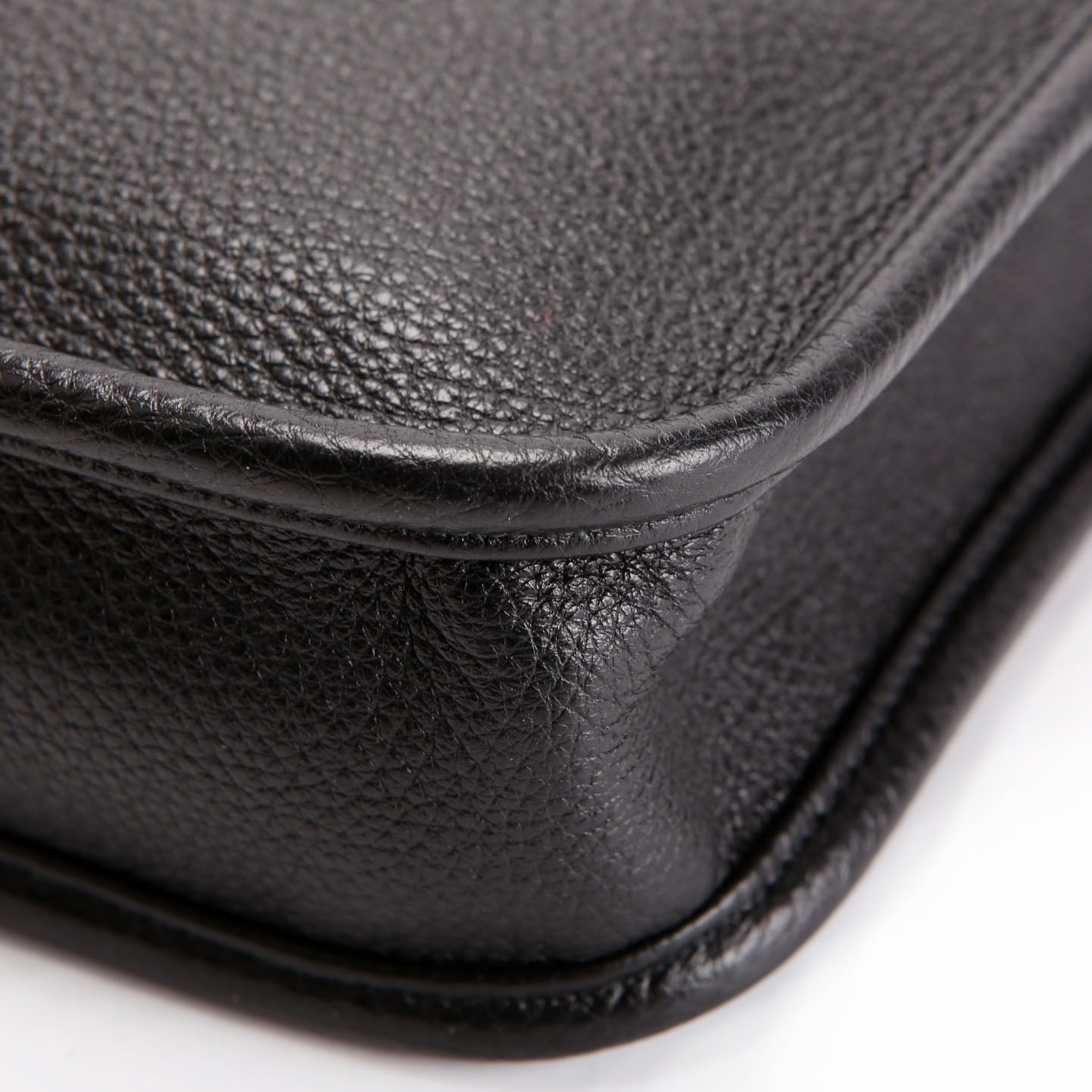 Prada 1BH191 Leather Mini Shoulder Bag Black