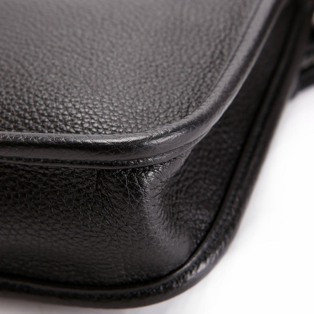 Prada 1BH191 Leather Mini Shoulder Bag Black