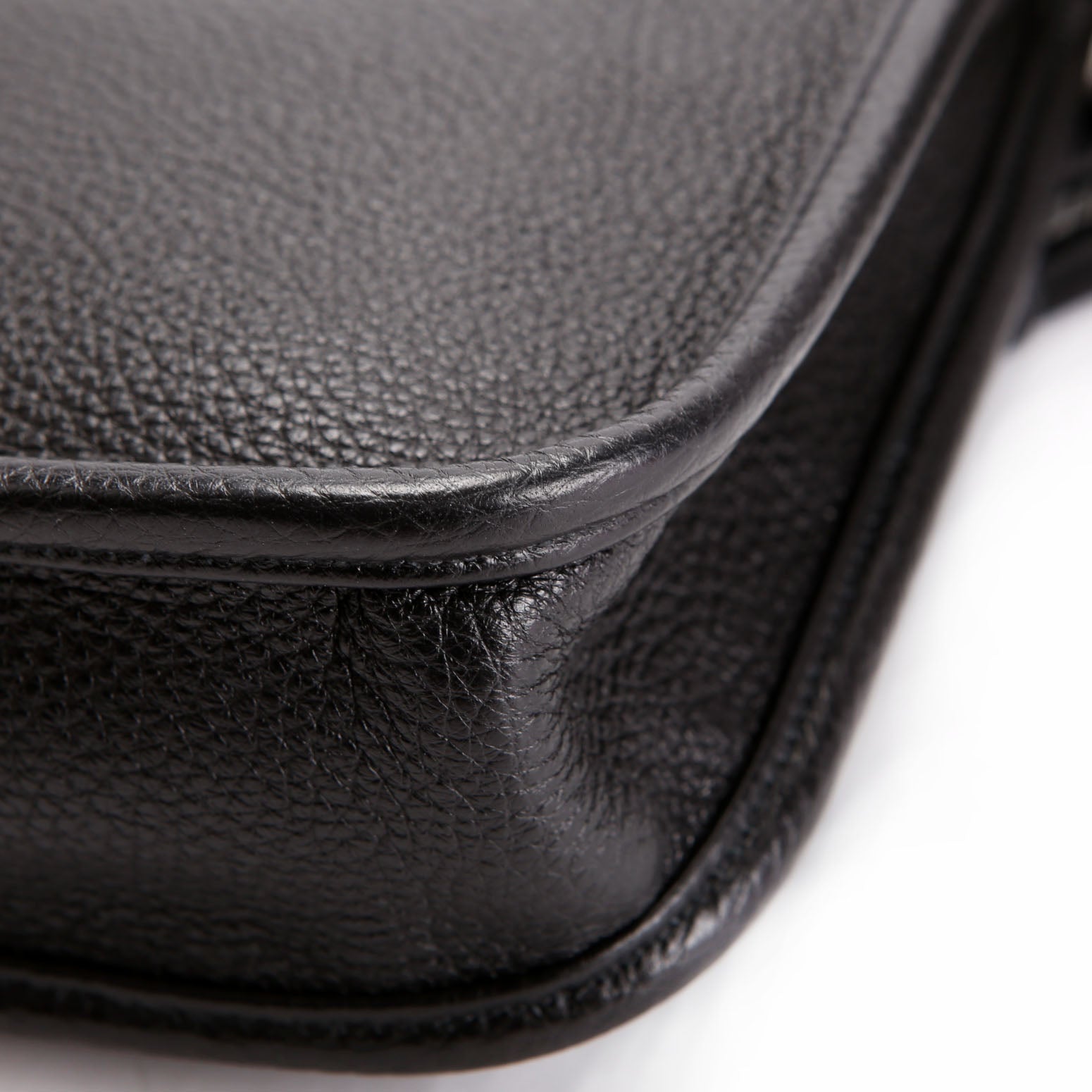 Prada 1BH191 Leather Mini Shoulder Bag Black