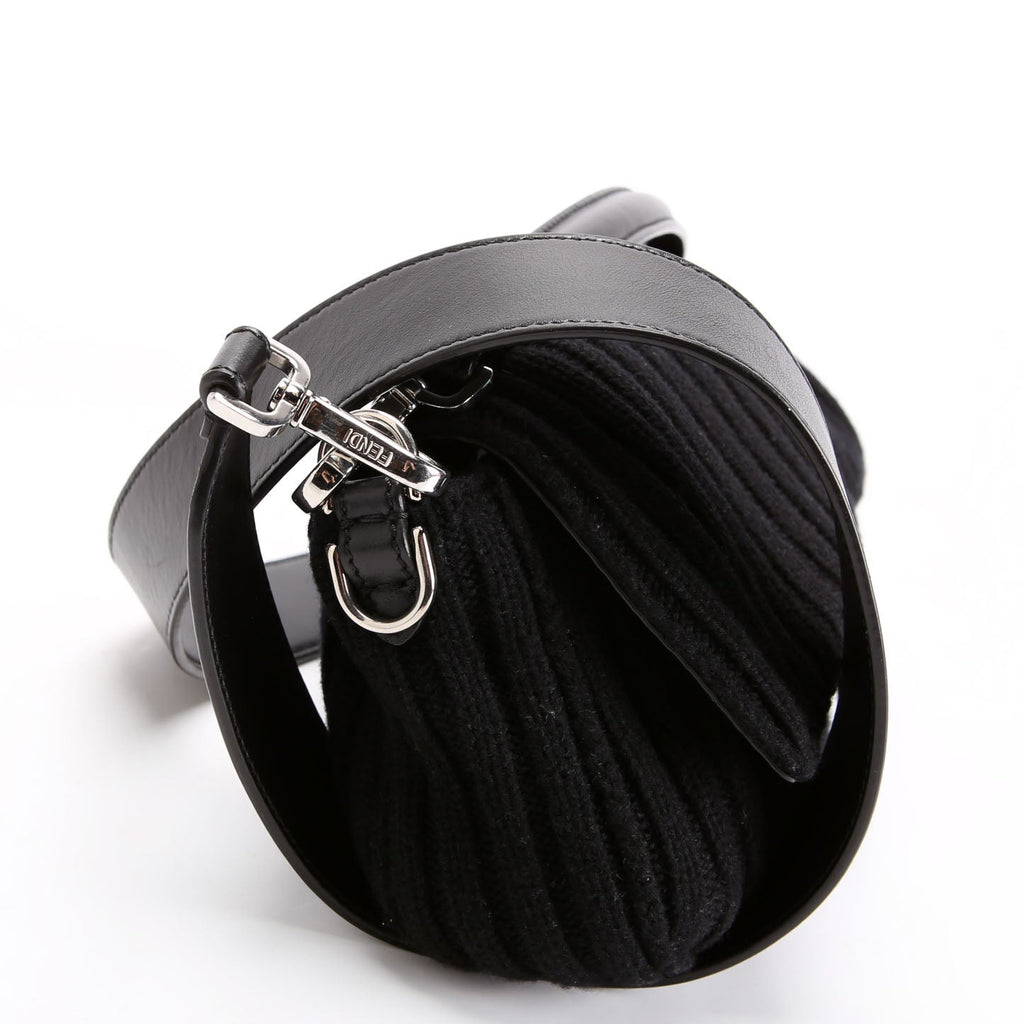 Fendi 7VA572 Baguette Knit Wool Black