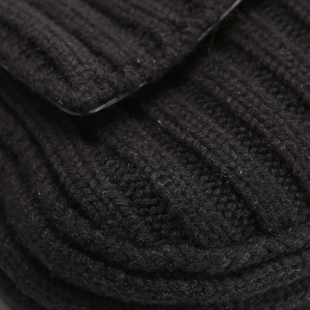 Fendi 7VA572 Baguette Knit Wool Black