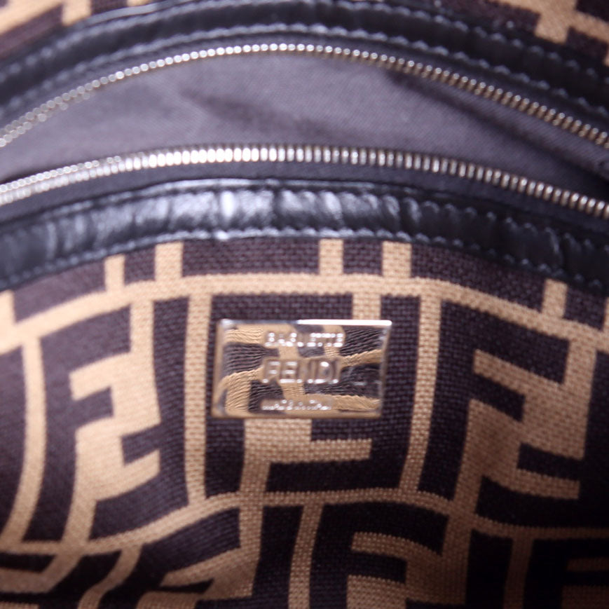 Fendi 7VA572 Baguette Knit Wool Black
