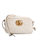 Gucci 447632 Marmont Small Leather Camera Ivory