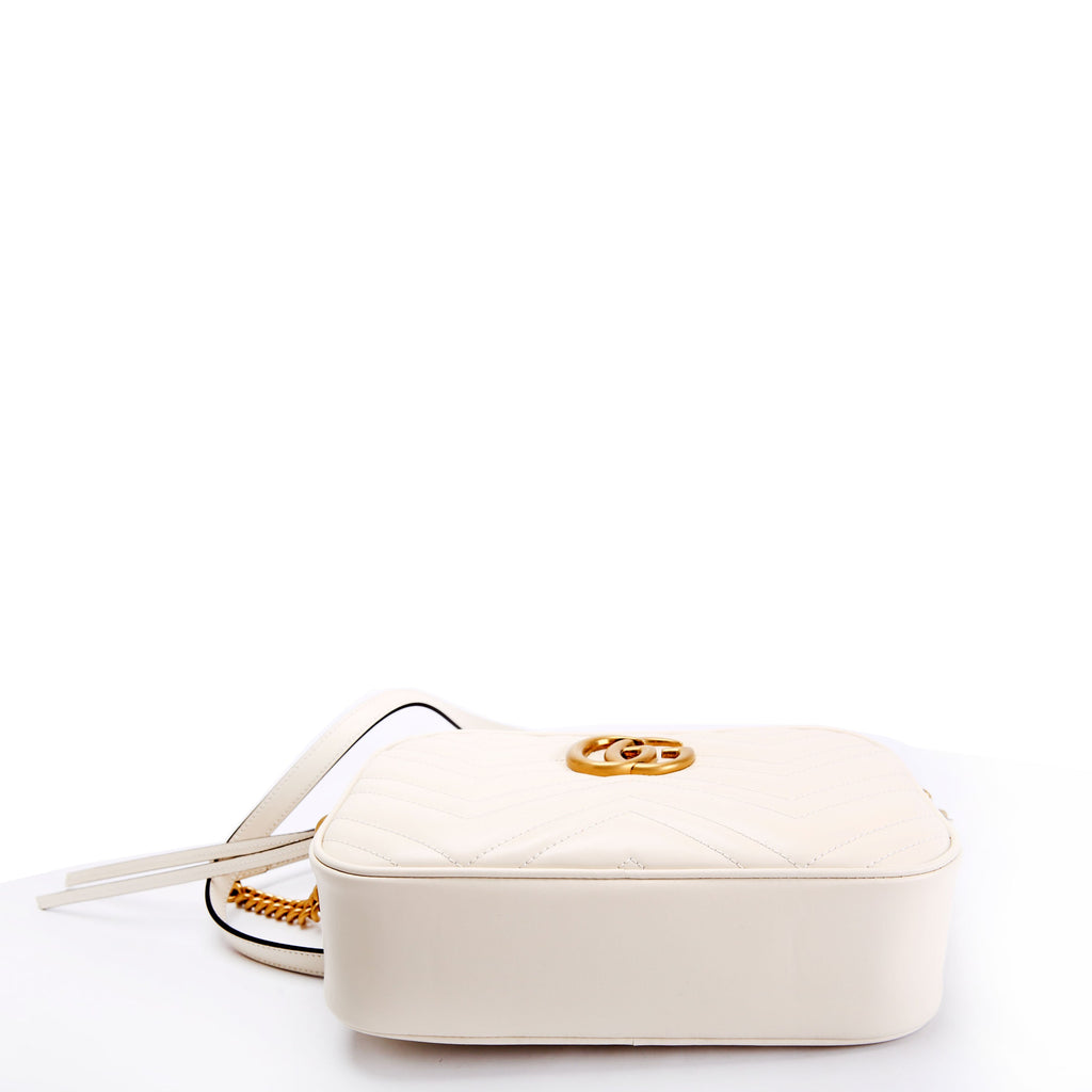 Gucci 447632 Marmont Small Leather Camera Ivory
