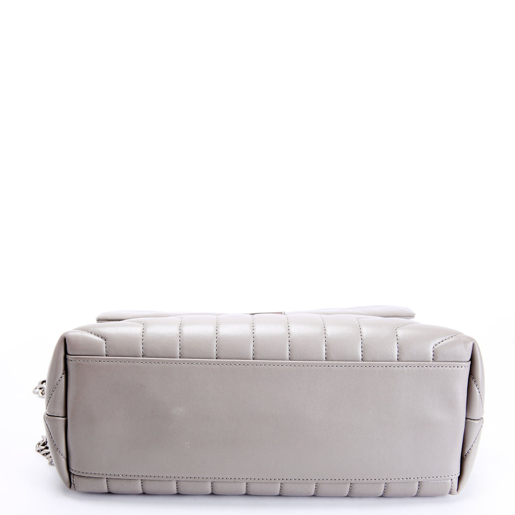 SAINT LAURENT LouLou Medium Quilted 459749 Grey