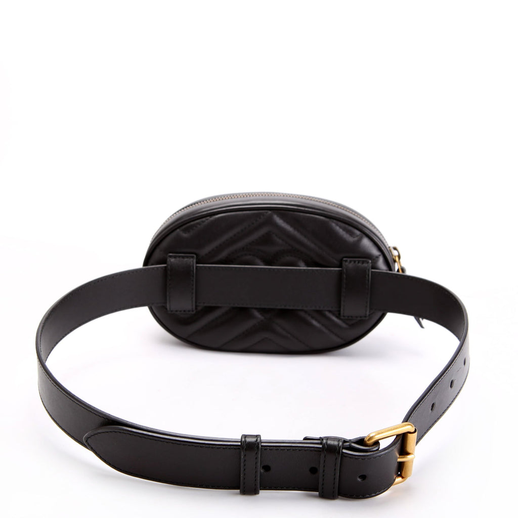Gucci 476434 Marmont Belt Bag Black