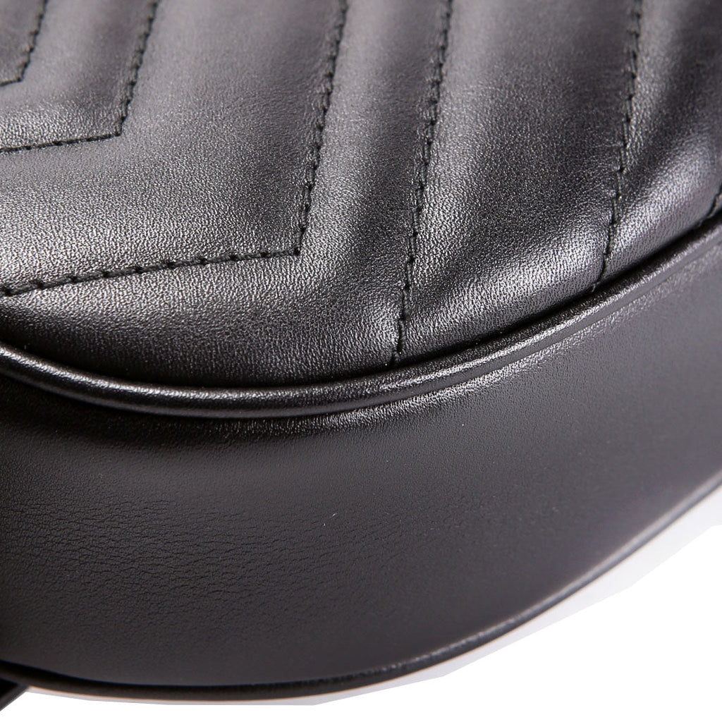 Gucci 476434 Marmont Belt Bag Black