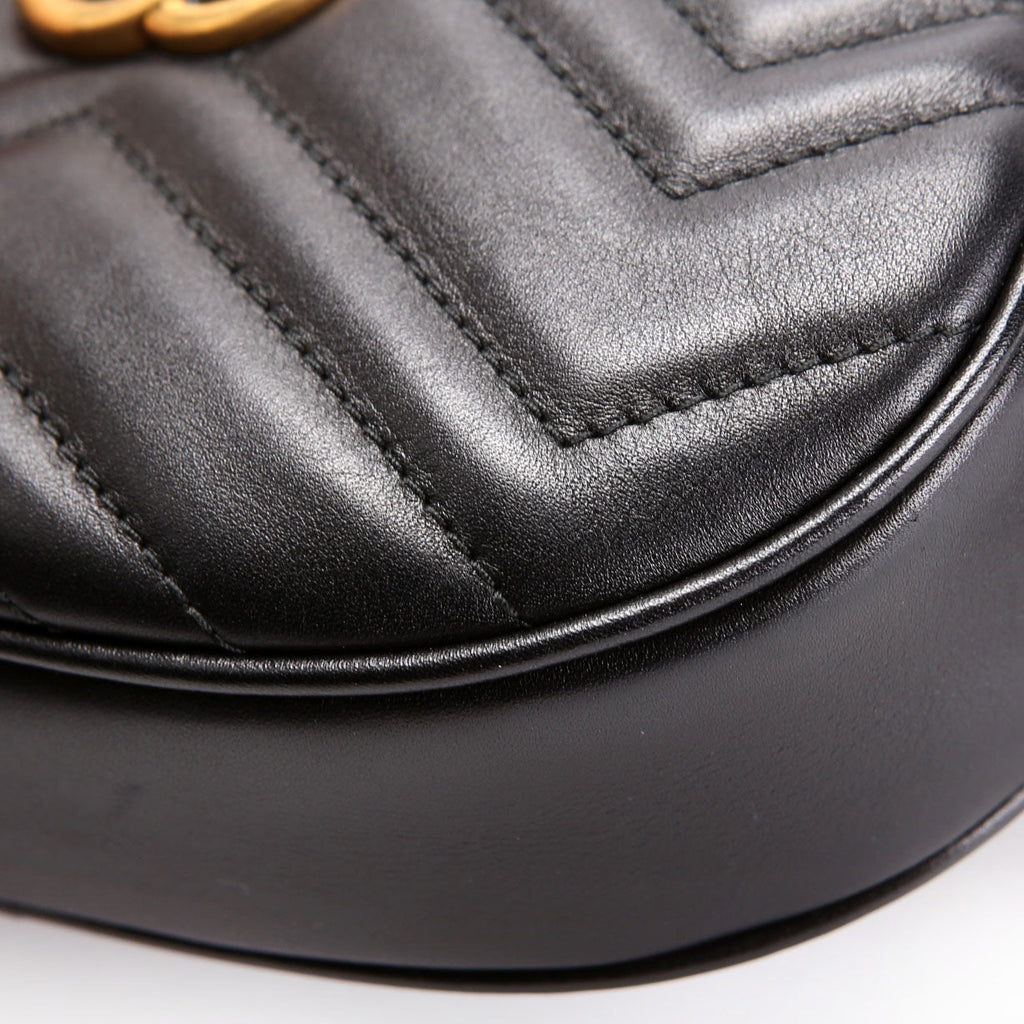 Gucci 476434 Marmont Belt Bag Black