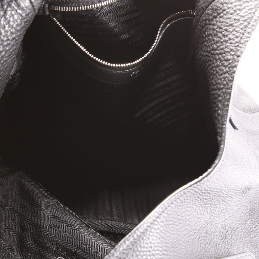 Vitello Daino Leather Shoulder Bag