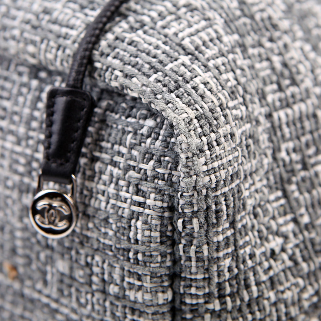 Deauville Drawstring Backpack Tweed 25M Gray