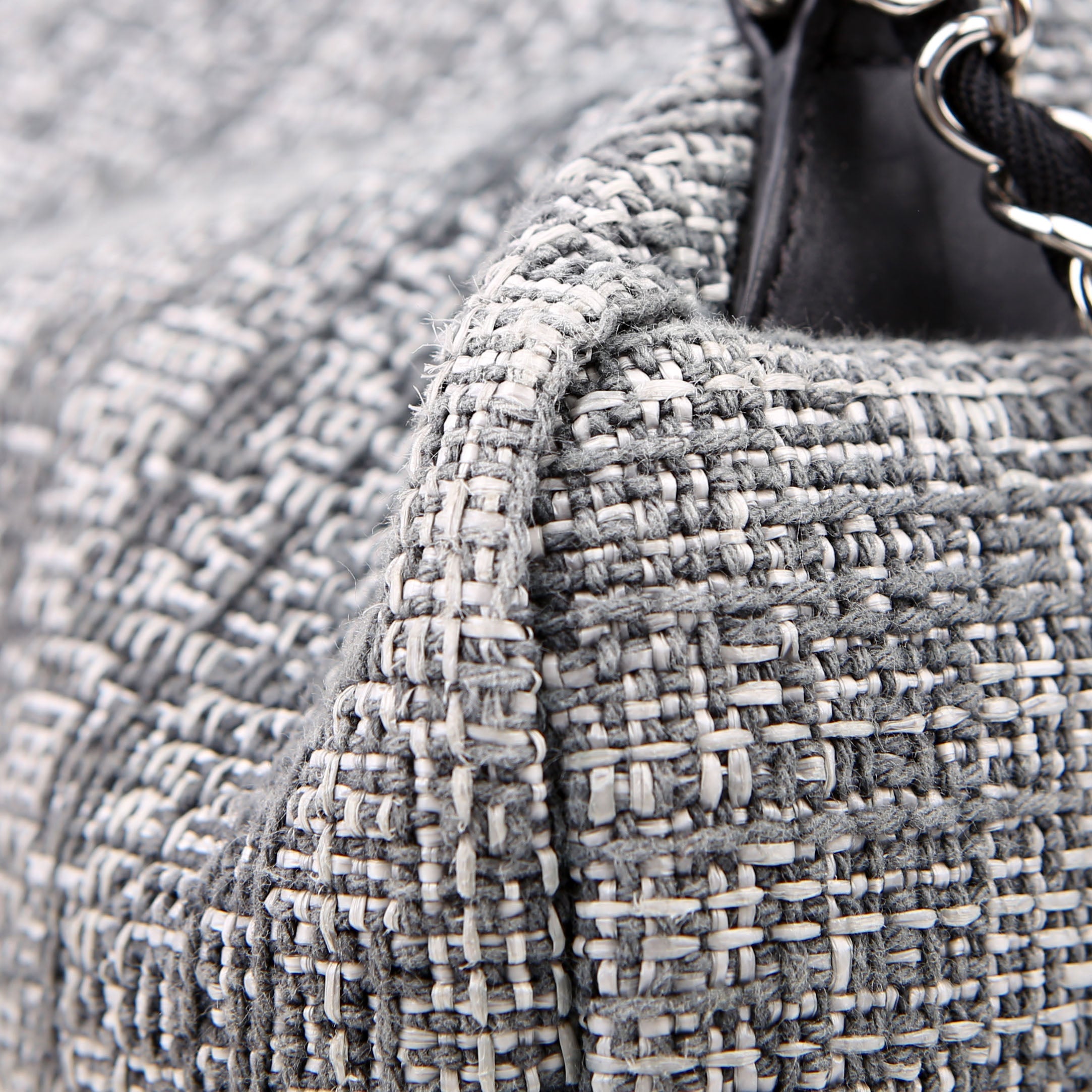 Deauville Drawstring Backpack Tweed 25M Gray