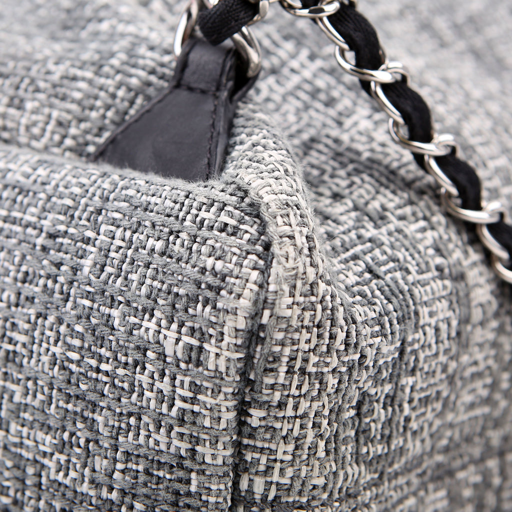 Deauville Drawstring Backpack Tweed 25M Gray