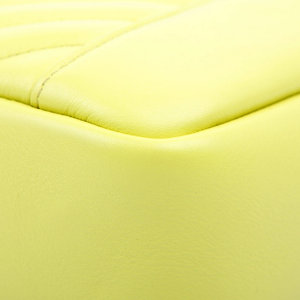 Daily Chevron Camera Bag Lambskin Yellow 27M