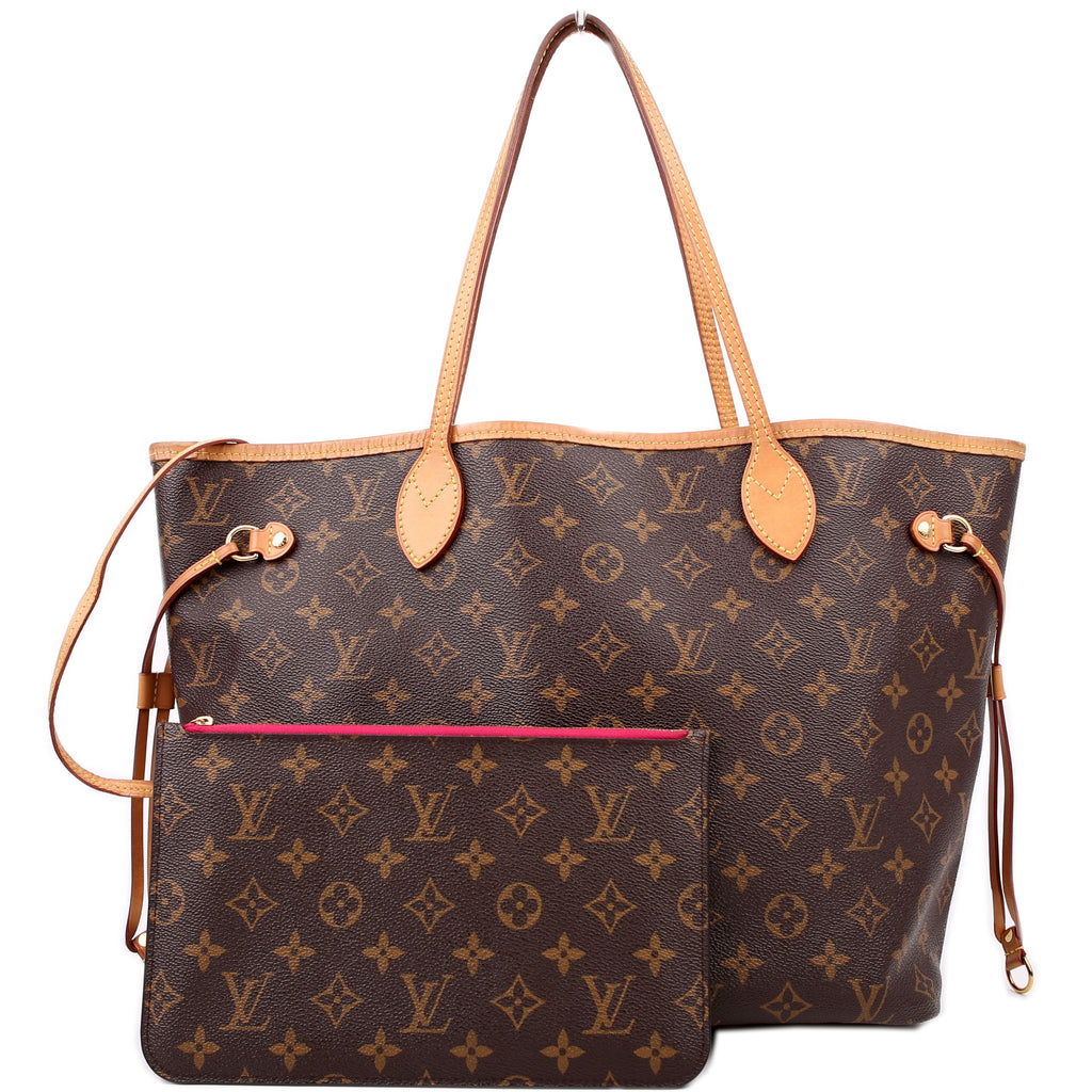 Neverfull With Wallet MM Monogram Pink