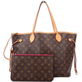Neverfull With Wallet MM Monogram Pink